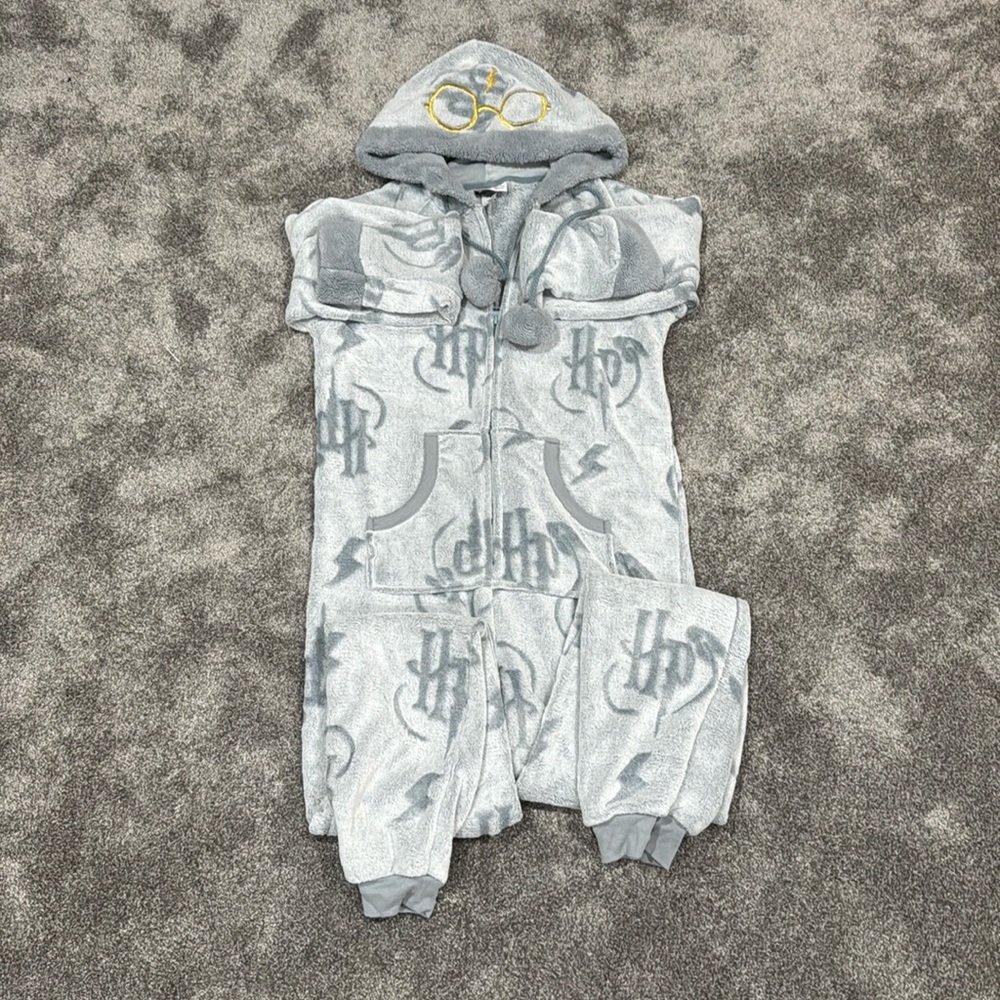 Harry Potter 
Women’s Fuzzy Pajama Onesie - With Hood and Pocket
Women Size XS